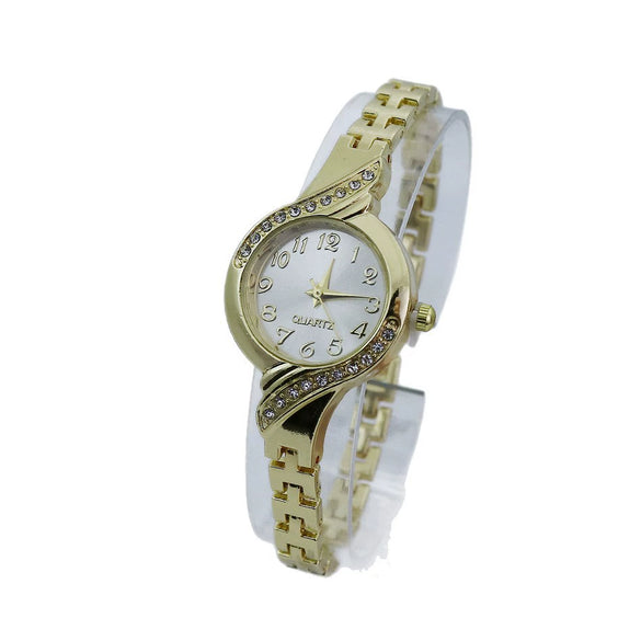 Women's Alloy Casual Round Dial Diamondencrusted Watch