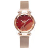 Women's Alloy Casual Round Dial Magnet Buckle Quartz Watch