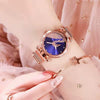 Women's Alloy Casual Round Dial Magnet Buckle Quartz Watch