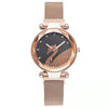Women's Alloy Casual Round Dial Magnet Buckle Quartz Watch