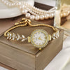Women's Alloy Casual Round Dial Watch With Spiral Crown And Titanium Metal Doublesided Button