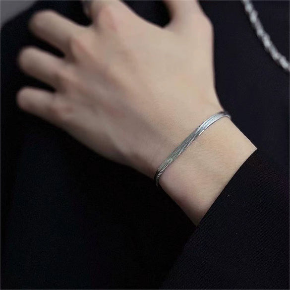 Women's Alloy Chain Bracelet With Electroplating And Geometric Style