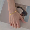 Women's Alloy Chain Bracelet With Electroplating And Geometric Style