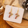 Women's Alloy Christmas Cartoon Style Geometric Earrings With Festival Elements And Electroplating
