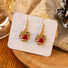 Women's Alloy Christmas Cartoon Style Geometric Earrings With Festival Elements And Electroplating