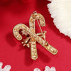 Women's Alloy Christmas Crutch Brooch With Electroplating Design