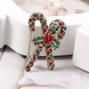 Women's Alloy Christmas Crutch Brooch With Electroplating Design