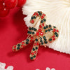 Women's Alloy Christmas Crutch Brooch With Electroplating Design