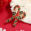 Women's Alloy Christmas Crutch Brooch With Electroplating Design