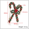 Women's Alloy Christmas Crutch Brooch With Electroplating Design