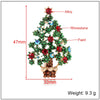 Women's Alloy Christmas Tree Brooch Electroplated