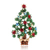 Women's Alloy Christmas Tree Brooch Electroplated