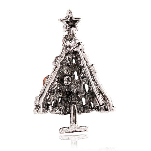 Women's Alloy Christmas Tree Brooch With Electroplating