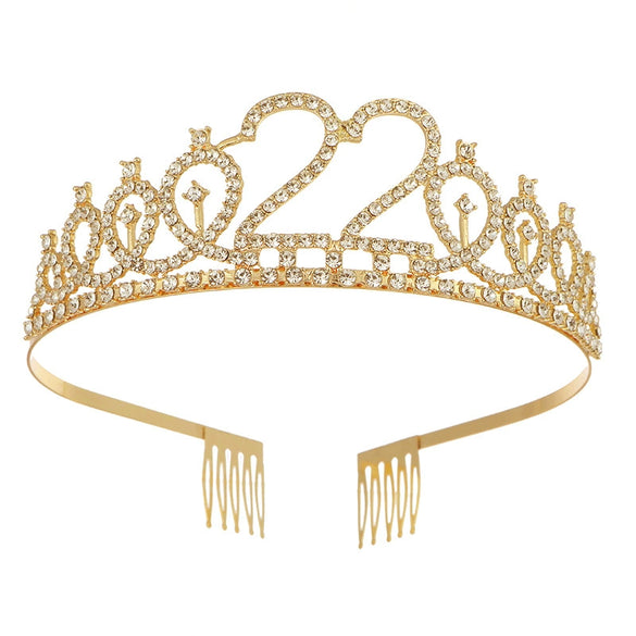 Women's Alloy Crown Hair Accessories And Shoulder Strap Set With Electroplating Simple Style