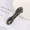 Women's Alloy Crystal Bow Spring Clip Hair Accessory With Electroplating