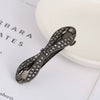Women's Alloy Crystal Bow Spring Clip Hair Accessory With Electroplating