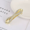 Women's Alloy Crystal Bow Spring Clip Hair Accessory With Electroplating