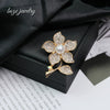 Women's Alloy Crystal Brooch With Electroplating And Plants Flowers Design