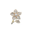 Women's Alloy Crystal Brooch With Electroplating And Plants Flowers Design
