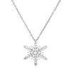 Women's Alloy Diamond Geometric Snowflake Necklace Ins Style Long Tassel Clavicle Chain