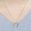Women's Alloy Diamond Geometric Snowflake Necklace Ins Style Long Tassel Clavicle Chain