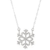 Women's Alloy Diamond Geometric Snowflake Necklace Ins Style Long Tassel Clavicle Chain