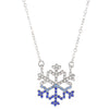 Women's Alloy Diamond Geometric Snowflake Necklace Ins Style Long Tassel Clavicle Chain