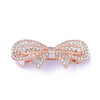 Women's Alloy Diamond Spring Clip Hairpin With Bow Design