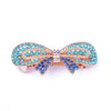 Women's Alloy Diamond Spring Clip Hairpin With Bow Design