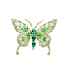 Women's Alloy Diamondencrusted Butterfly Brooch Electroplated Luxury Elegant Clothes Accessory