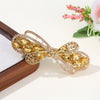Women's Alloy Diamondencrusted Crystal Hairpin Spring Clip