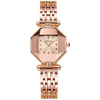 Women's Alloy Diamondshaped Leisure Waterproof Quartz Watch In Peacock Green