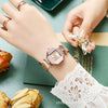 Women's Alloy Diamondshaped Leisure Waterproof Quartz Watch In Peacock Green