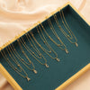Women's Alloy Double Layer Snake Bone Necklace With Diamond And English Letter Pendant