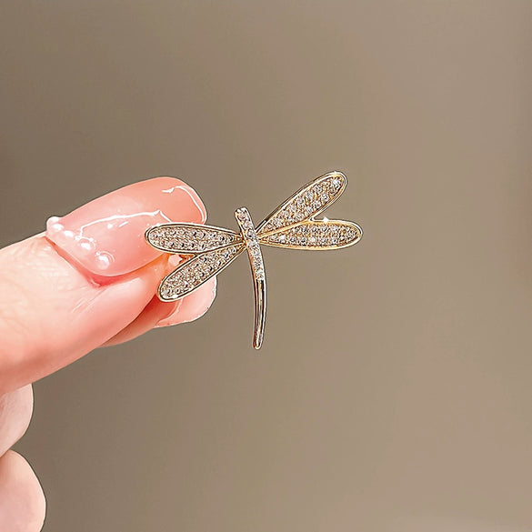 Women's Alloy Dragonfly Brooch With Electroplating Treatment