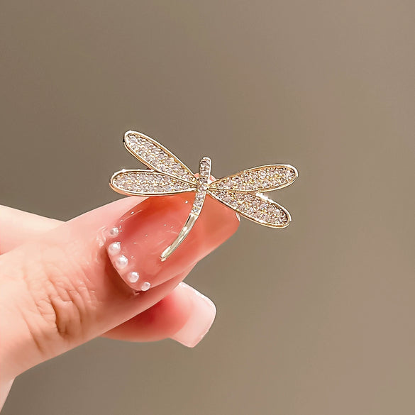 Women's Alloy Dragonfly Brooch With Electroplating Treatment
