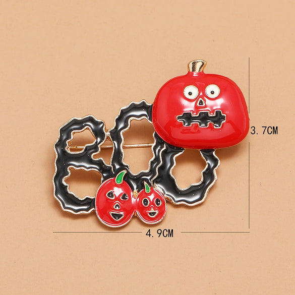 Women's Alloy Dripping Oil Pumpkin Brooch Simple Retro And Fun