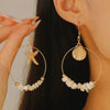 Women's Alloy Earrings With Marine Elements Starfish And Conch Animal Zodiac Style Electroplated