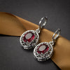 Women's Alloy Eggshaped Hollow Petal Ear Buckle Pendant Necklace With Electroplating And Original Geometric Design