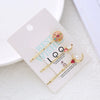 Women's Alloy Electroplated Love Magic Wand Cute Oneword Clip Side Clip Bangs Hair Accessories Hairpin Set