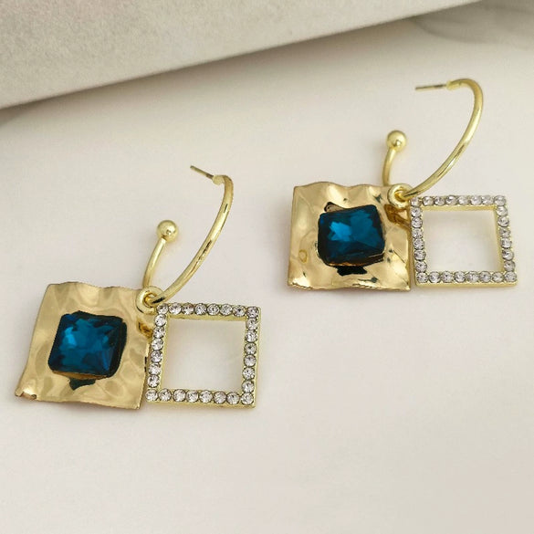 Women's Alloy Electroplated Minimalist Geometric Earrings