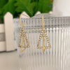 Women's Alloy Electroplated Minimalist Geometric Earrings