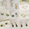 Women's Alloy Electroplated Minimalist Geometric Earrings