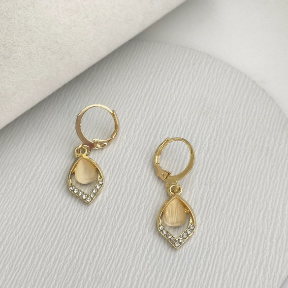 Women's Alloy Electroplated Minimalist Geometric Earrings