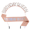 Women's Alloy Electroplated Rhinestone Headband Crown Belt For Birthday
