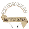 Women's Alloy Electroplated Rhinestone Headband Crown Belt For Birthday