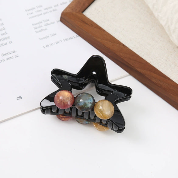 Women's Alloy Electroplated Small Fresh Style Plants Flowers Hair Gripper Shark Clip
