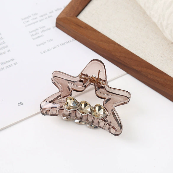 Women's Alloy Electroplated Small Fresh Style Plants Flowers Hair Gripper Shark Clip