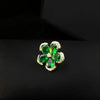 Women's Alloy Electroplated Threedimensional Flower Collar Pin Brooch Retro Style