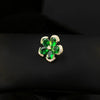 Women's Alloy Electroplated Threedimensional Flower Collar Pin Brooch Retro Style